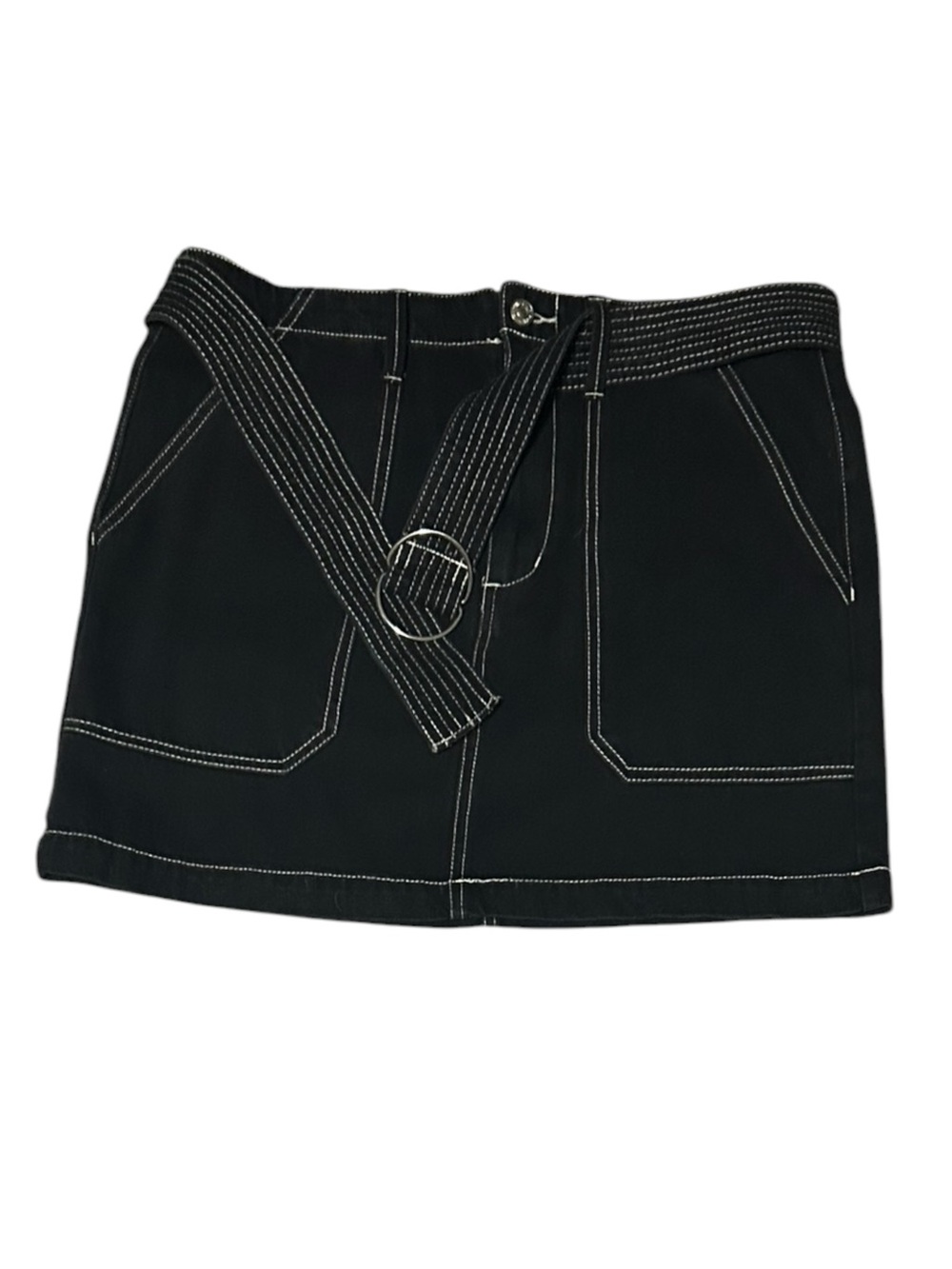Forever 21 Black Belted Mini Skirt (NWT) 🖤